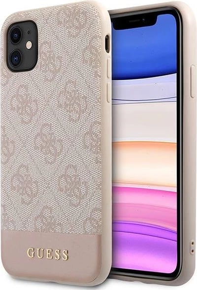 Mbështjellës Guess 4G Stripe për iPhone 11/XR 6.1", Rozë Mbështjellës Guess 4G Stripe për iPhone 11/XR 6.1", Rozë