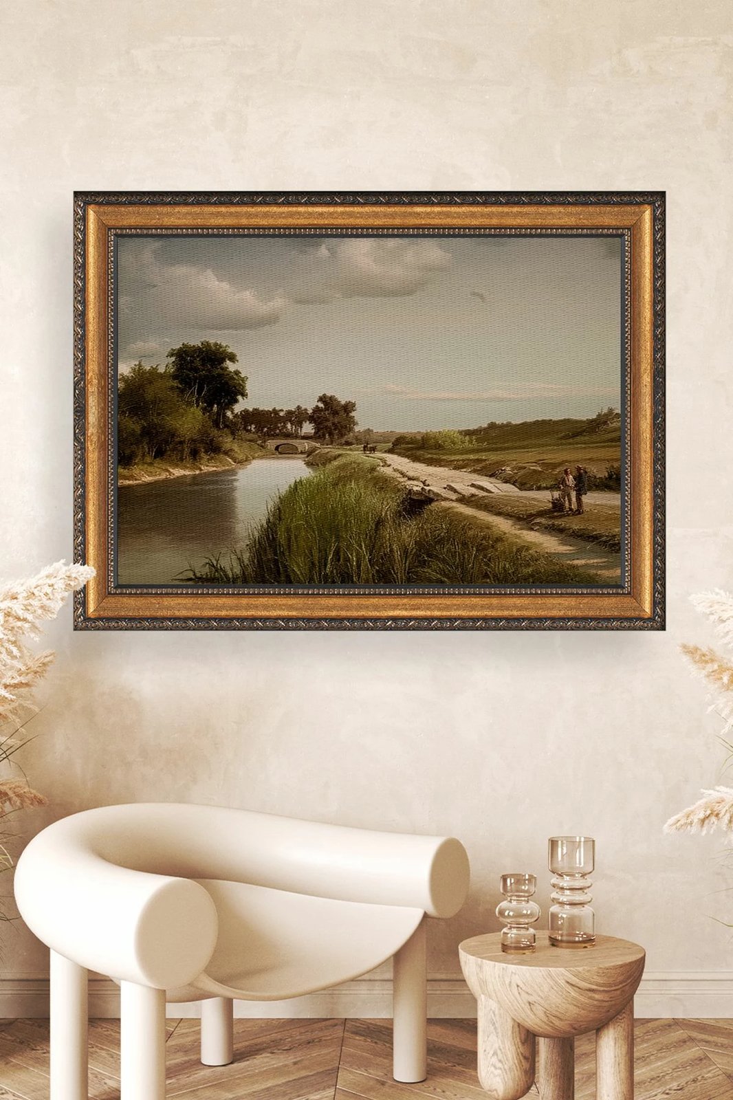 Pikturë dekorative në kanavacë me kornizë, Wallity, ATCRCVCNVSMDL70 - 70100