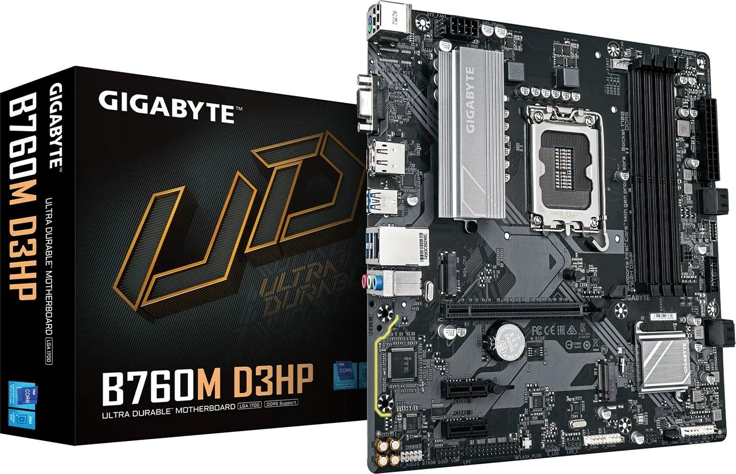 Pllakë amë Gigabyte B760M D3HP, Socket LGA 1700, DDR5, ATX, e zezë