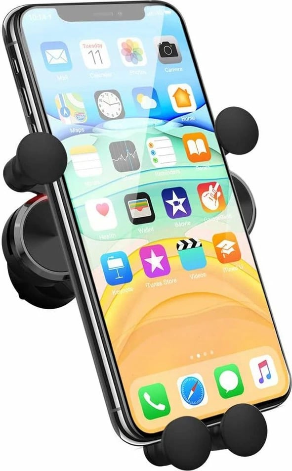 Mbajtës graviteti për celular Wozinsky WCH-05 për grilë ventilimi, zi