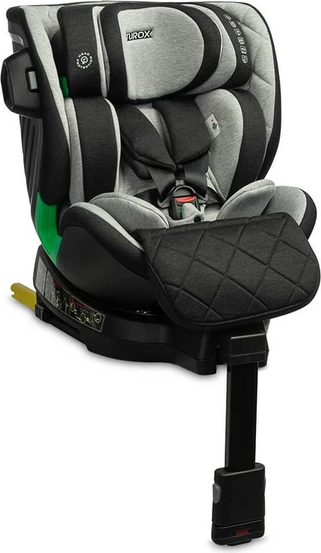 ulëse auto për fëmijë, CARETERO Turox i-Size, 40–150 cm, ISOFIX, rrotullim 360°, gri