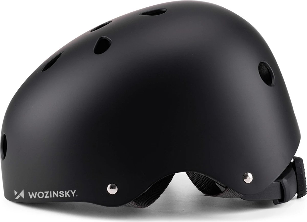 Kaskë BMX/scooter Wozinsky HT-38C S (48-52 cm) e lehtë PC+EPS, e zezë