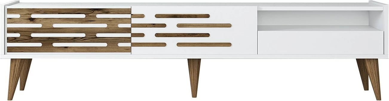 Komodë TV Valensiya, e bardhë