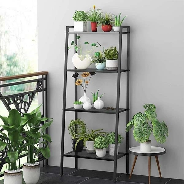 Raft librash NEXT Nextdeco 4-Shelf, H147x35x35cm, Metal, Zi