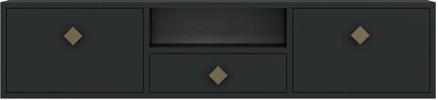 Komodë TV Skye Decor, anthracite, gold, 1305-DROP-1