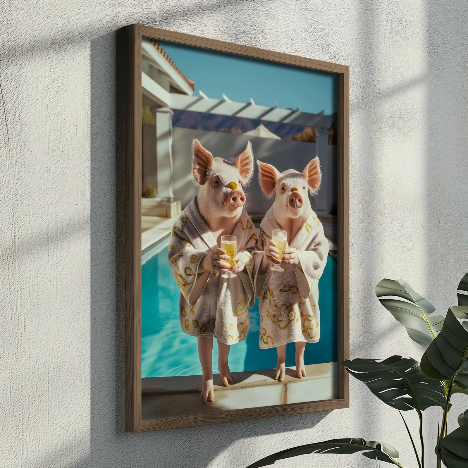 Pikturë dekorative me kornizë, MDF, shumëngjyrëshe, Wallity, GE111-L