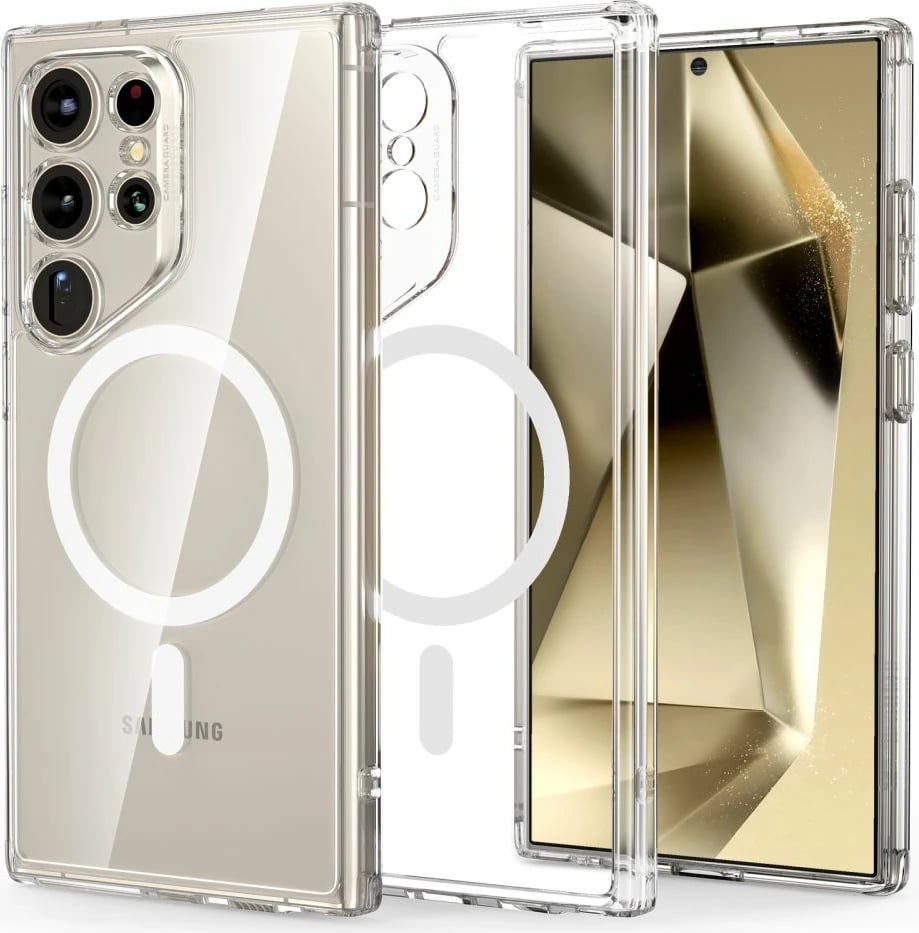 Mbështjellës ESR Classic Hybrid HaloLock për Samsung Galaxy S24 Ultra, MagSafe, Transparent