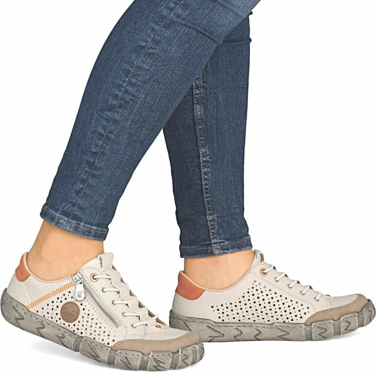 Këpucë lëkure për femra Rieker, bezhë