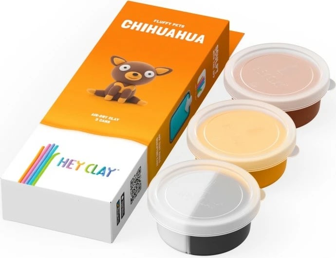 Set modelimi Hey Clay, Tm Toys, HCL30111CEE, 4 ngjyra, Chihuahua