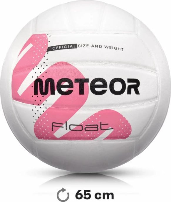 Top volejbolli Meteor uniseks, bardhë rozë Top volejbolli Meteor uniseks, bardhë rozë