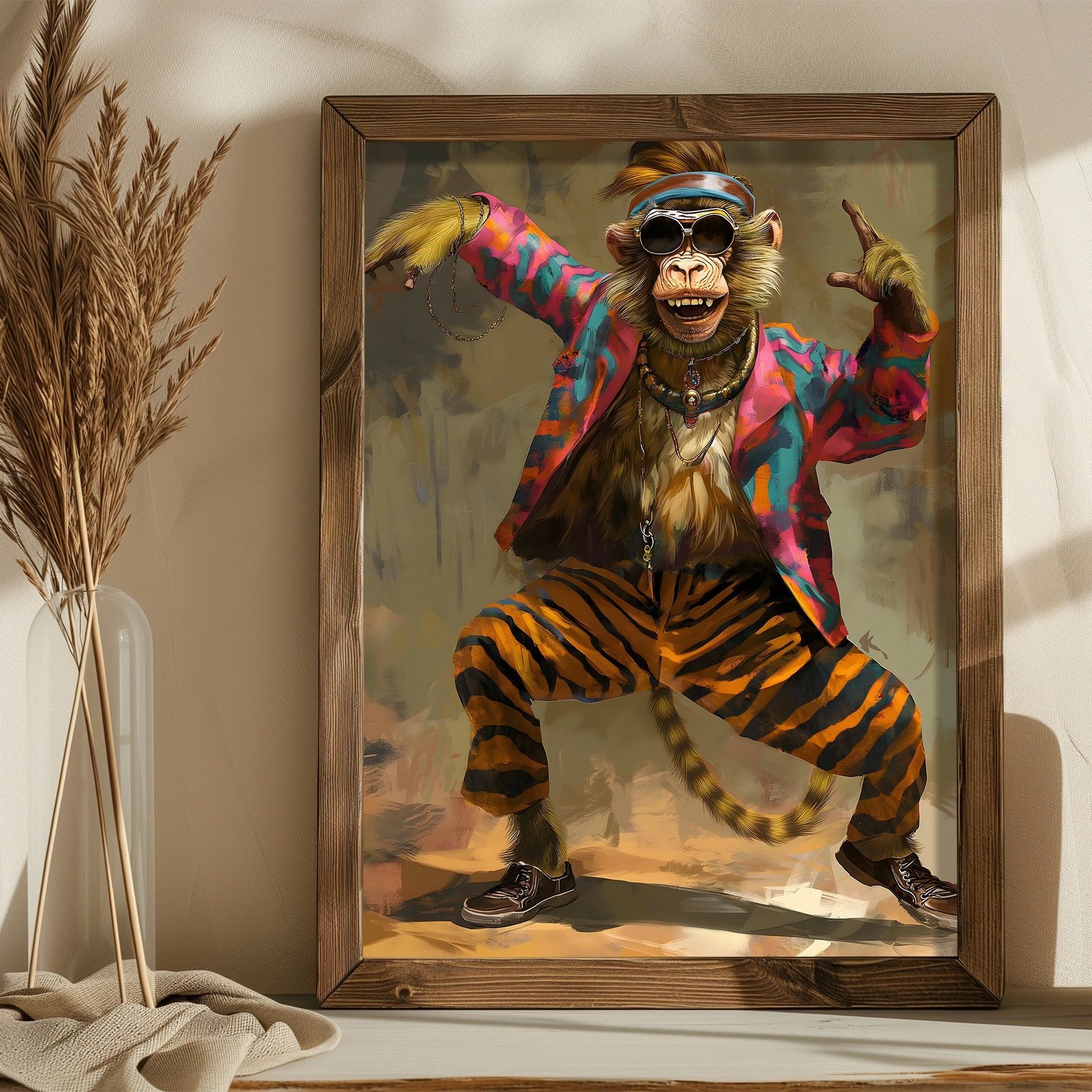 Pikturë dekorative me kornizë MDF, Wallity, AI154, shumëngjyrëshe