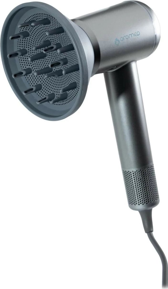 Tharëse flokësh Oromed Oro-F1 Sonic, 1600W, jonizim, ekran LCD, argjendtë