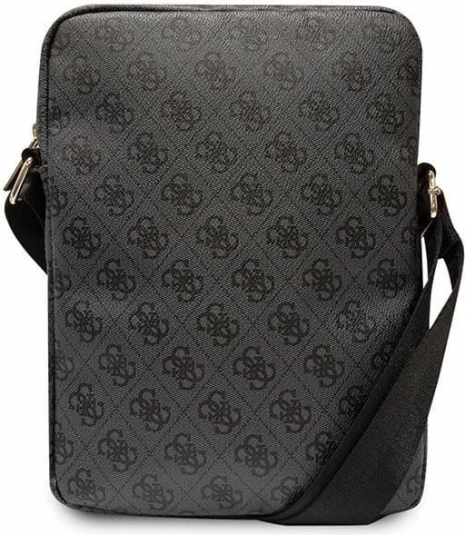 Çantë tablet Guess 4G Stripes, 10", e zezë, me rrip