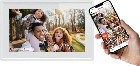 Kornizë digjitale Denver PFF-725W, 7" Touchscreen, Wi-Fi, Bardhë