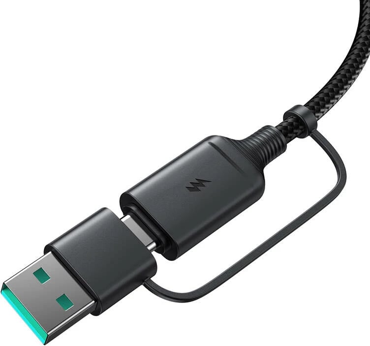 Karikues magnetik wireless Joyroom JR-WQM03, 15W, USB + USB-C, 1.2m, zi