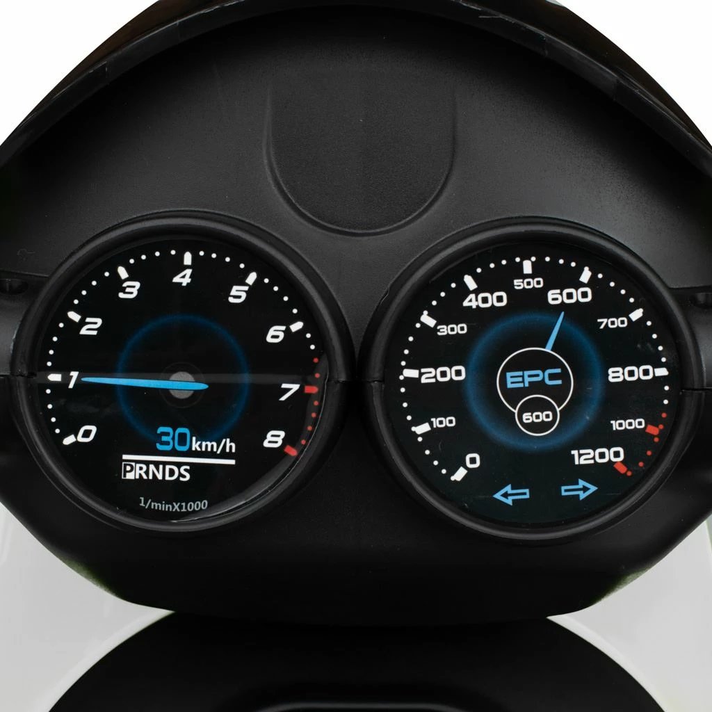 Motoçikletë elektrike për fëmijë, Baby Mix POLICE, 6V 7Ah, 2x24W, USB/MP3, LED, e bardhë