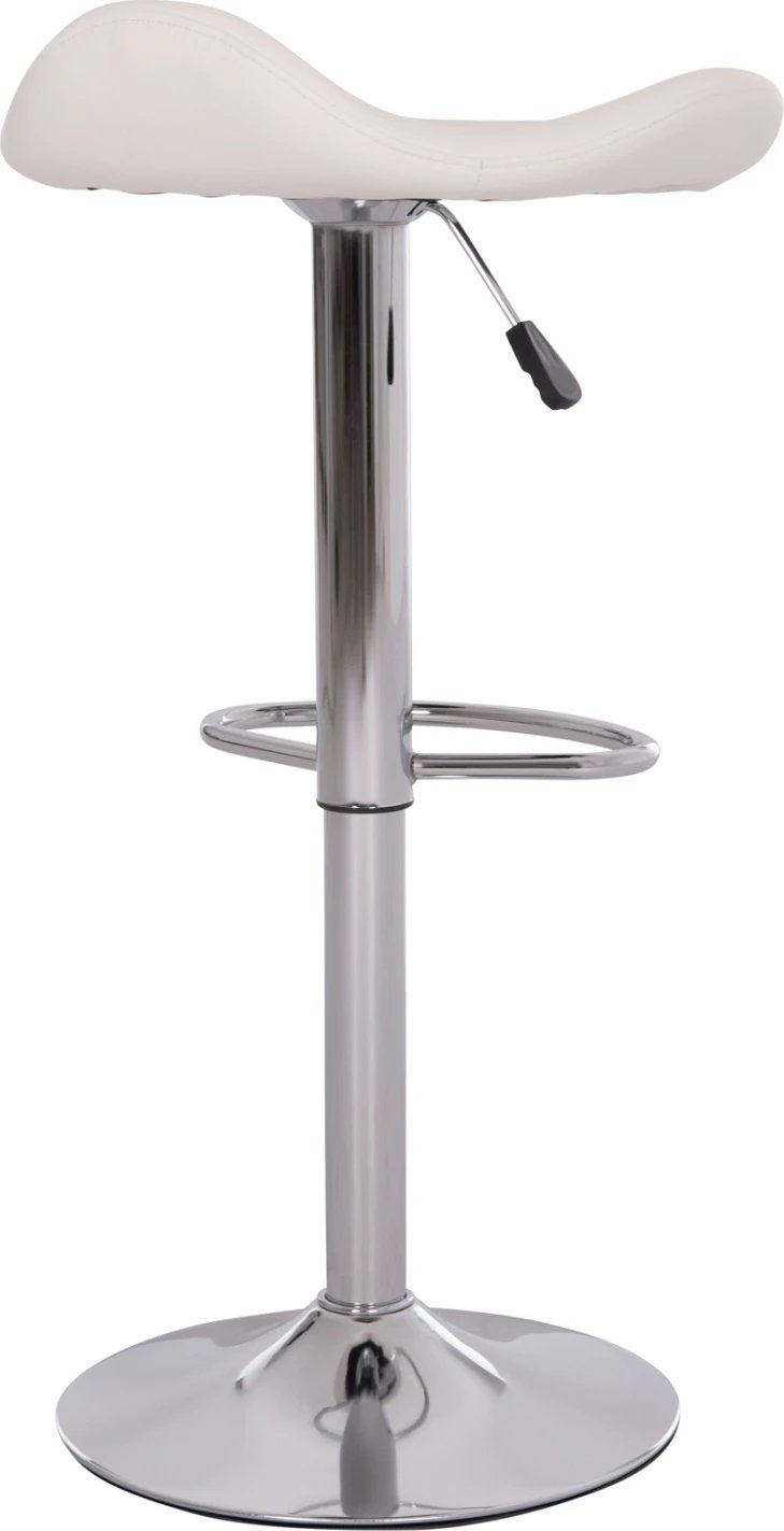 Karrige për bar rrotulluese GANNA, lëkurë PU e bardhë, FH201.22, set prej 2 copë, 44x42x87cm