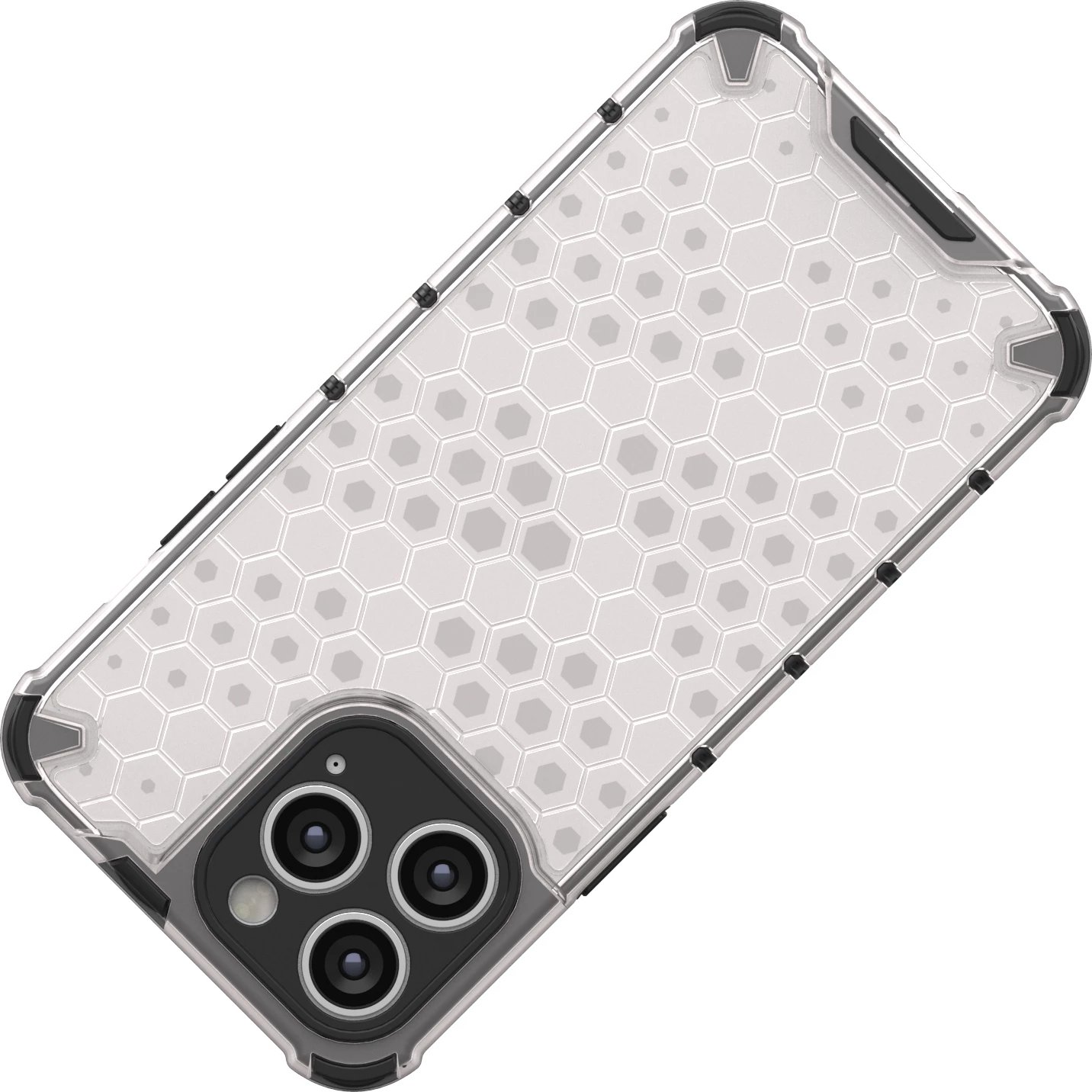 Mbështjellës Hurtel Honeycomb për iPhone 14 Pro Max, i zi