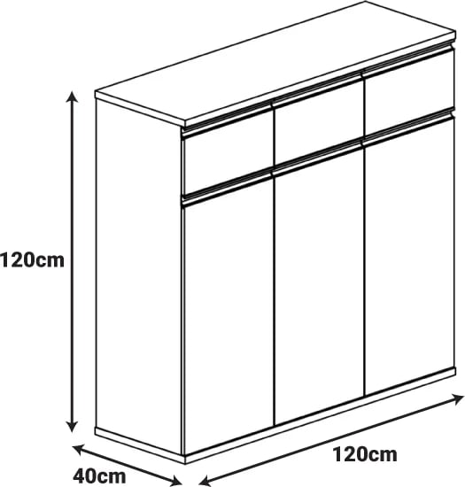 Dollapë profesional për zyre Oscar, ngjyrë arre-antracit, 240x40x120cm