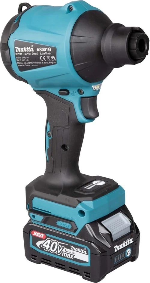 Fshesë me bateri për gjethe Makita AS001GZ, 40V, zi/blu
