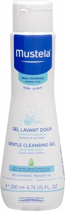 Xhel dushi për fëmijë Mustela Bébé Gentle Cleansing Gel, 200ml