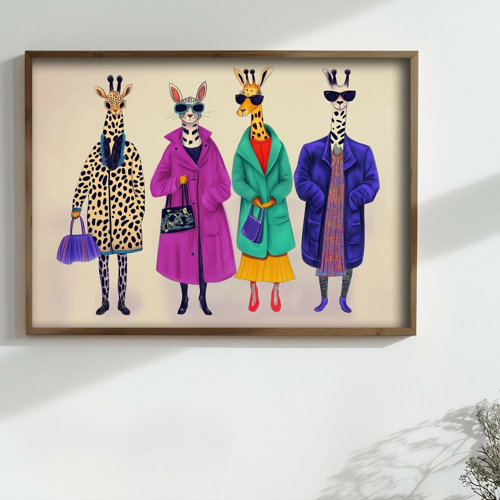 Pikturë dekorative me kornizë MDF, Wallity, TUN130-L, shumëngjyrëshe