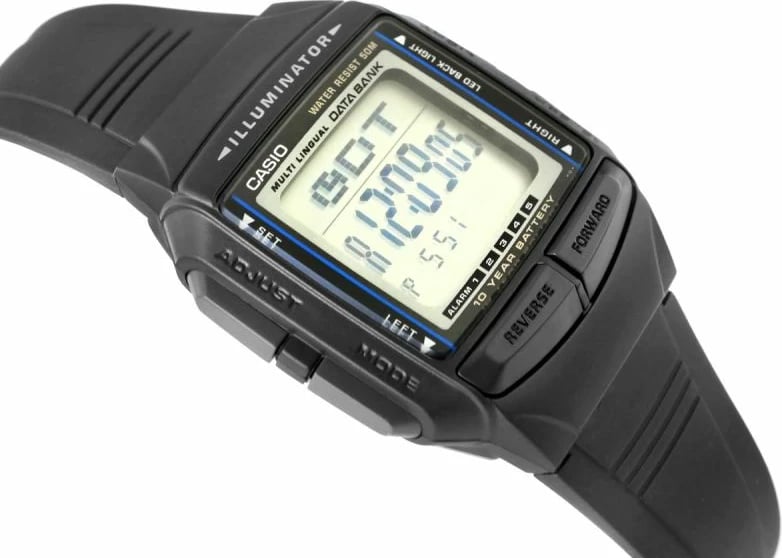 Orë dore për meshkuj Casio, e zezë