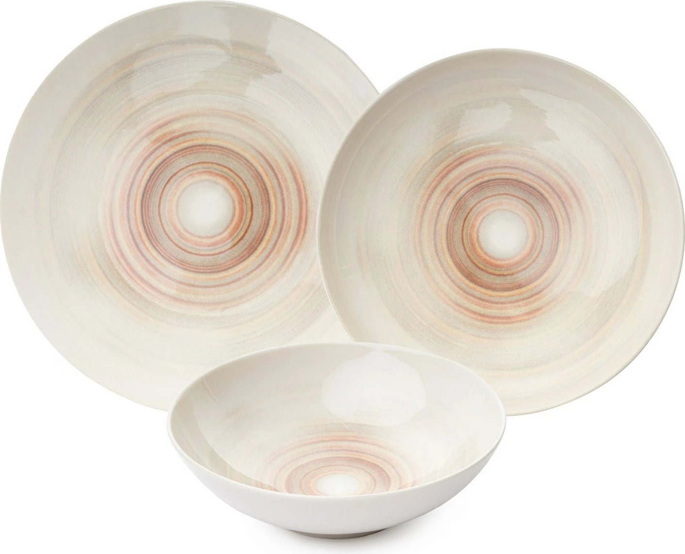 Set enësh për drekë (24 copë), porcelan, Hermia, GBSATN24Y4E31342