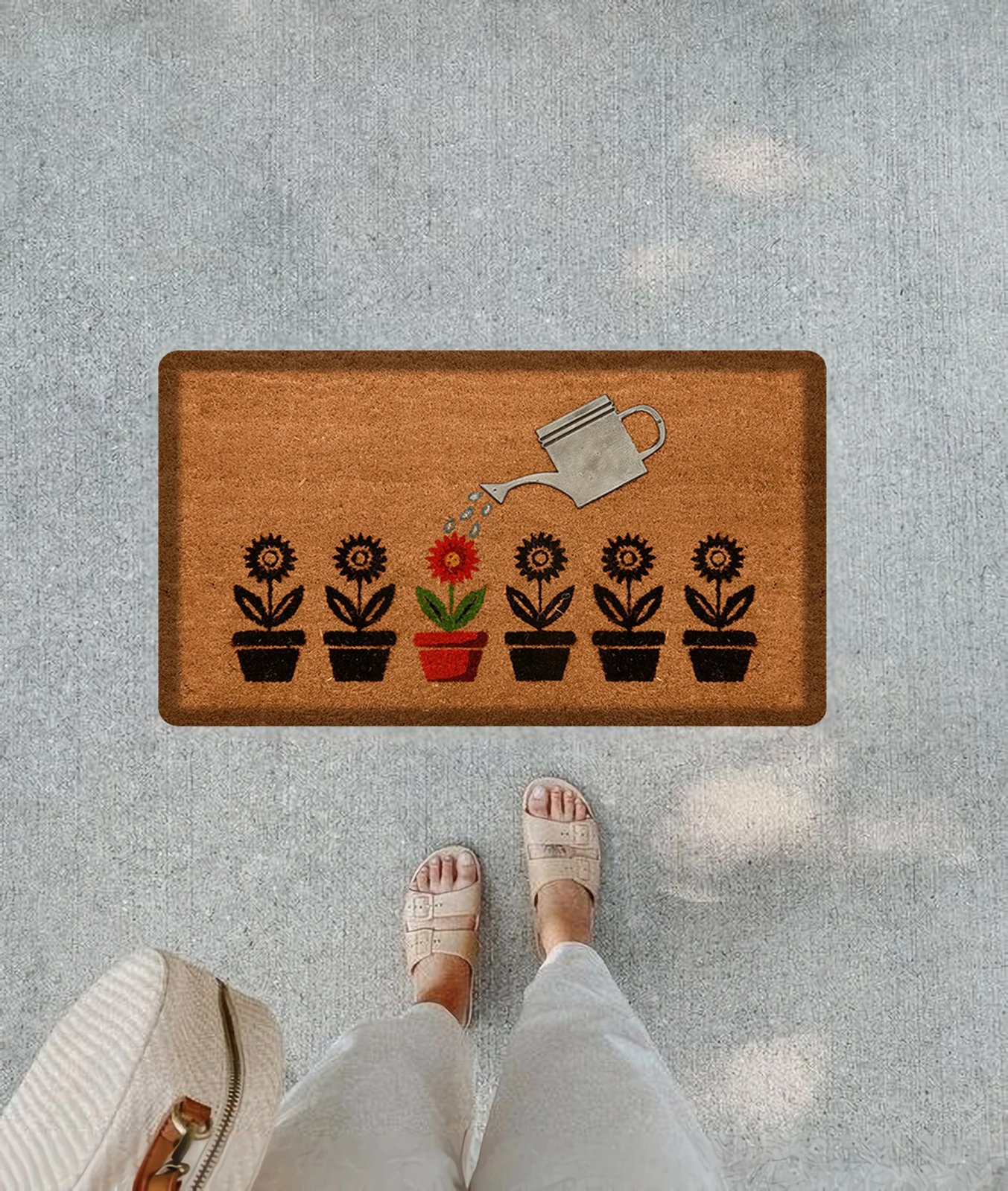 Paspas PVC Conceptum Hypnose, lule, ngjyrë kafe, 45x65cm