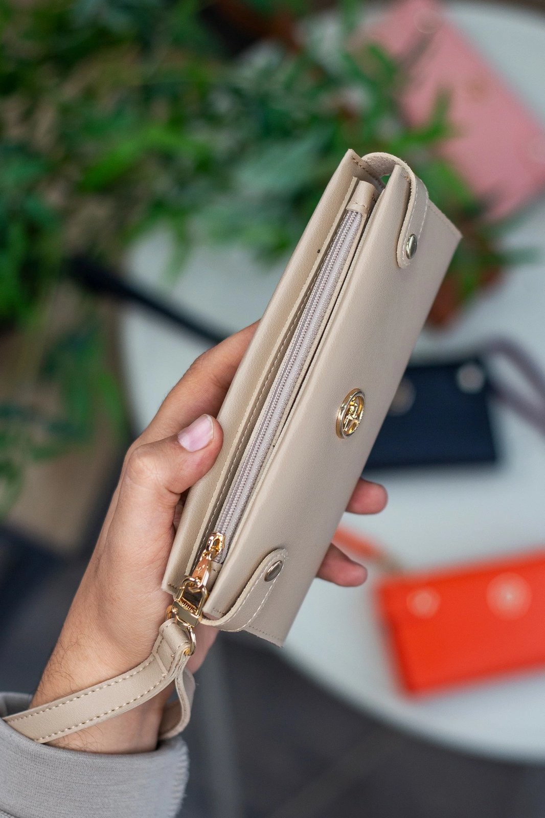 Portofol për gra Zoozie Bags, bezhë, Tiran