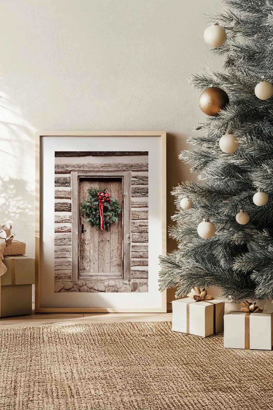 Pikturë dekorative me kornizë, shumëngjyrëshe, Wallity, Nwyearsngmdl71, 33x48cm