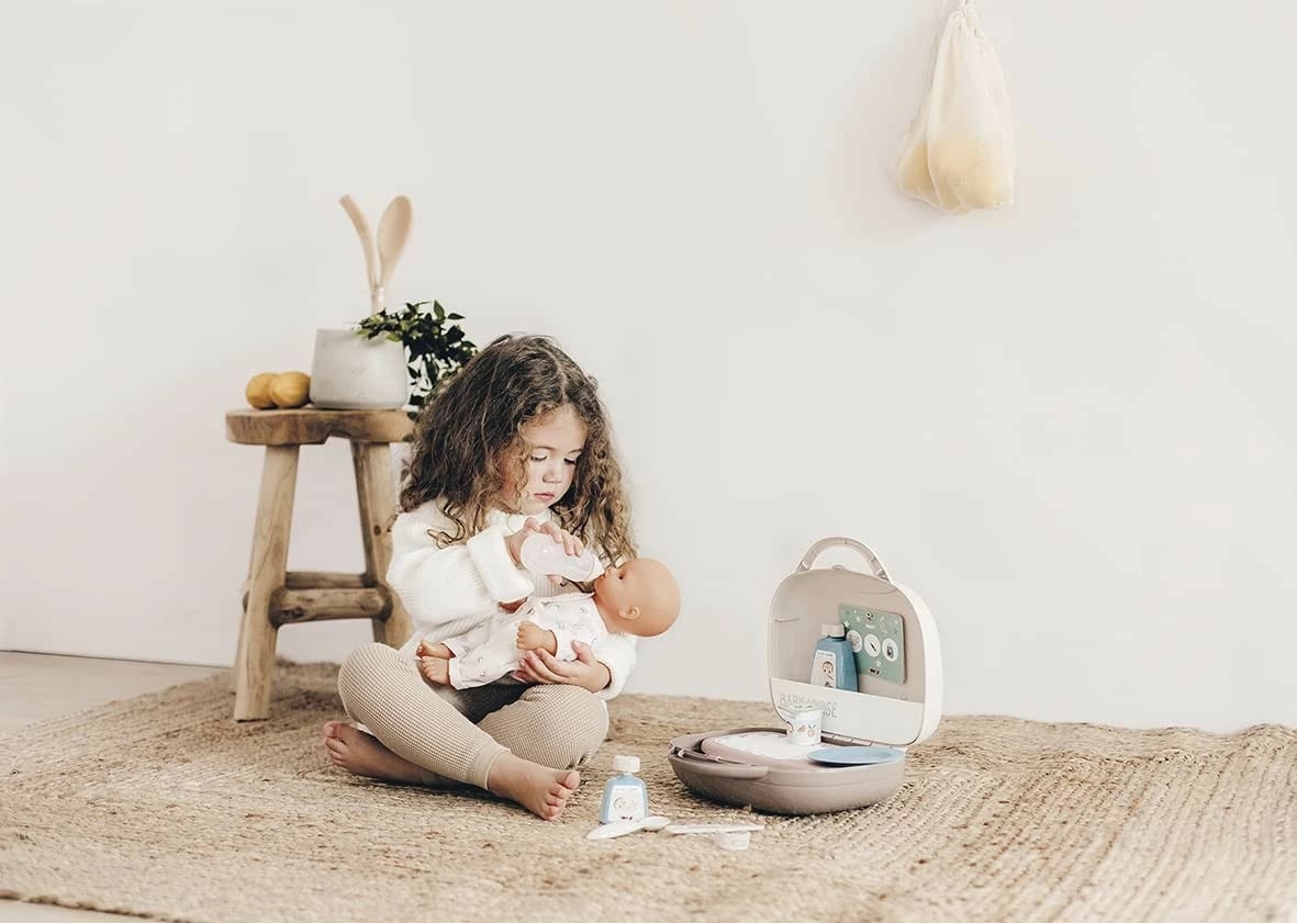 Set aksesorësh Baby Nurse Smoby 7600220367, për kujdesin e kukullave, shumëngjyrësh, 12 pjesë