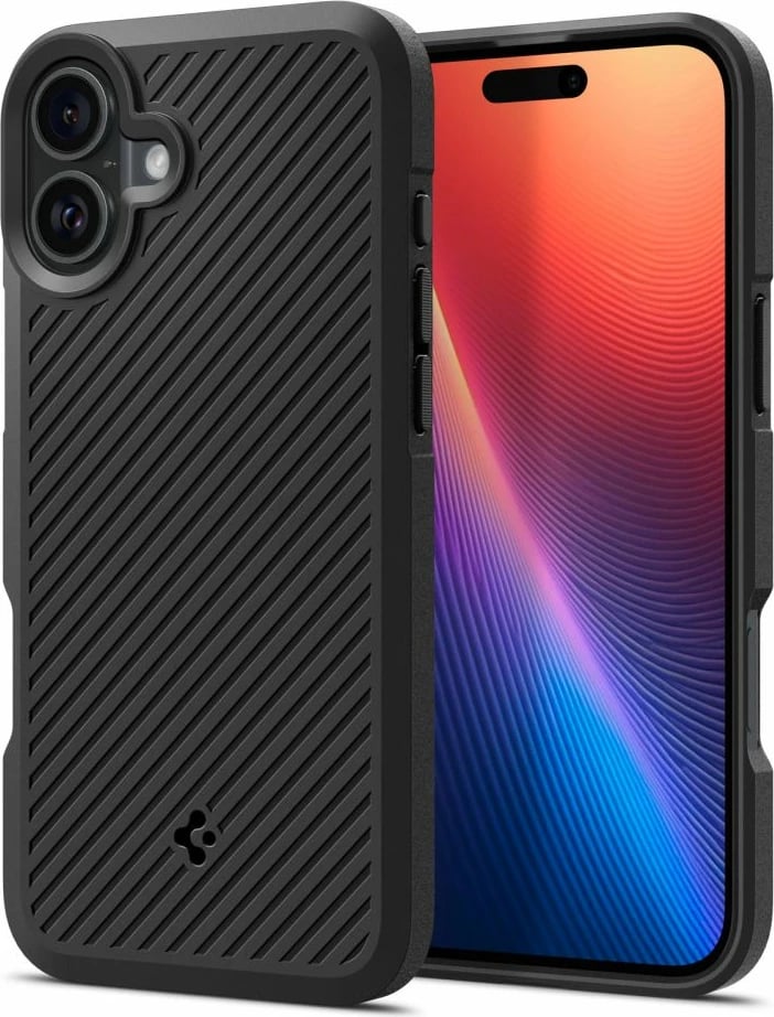 Mbështjellës Spigen Core Armor për iPhone 16, Matte Black