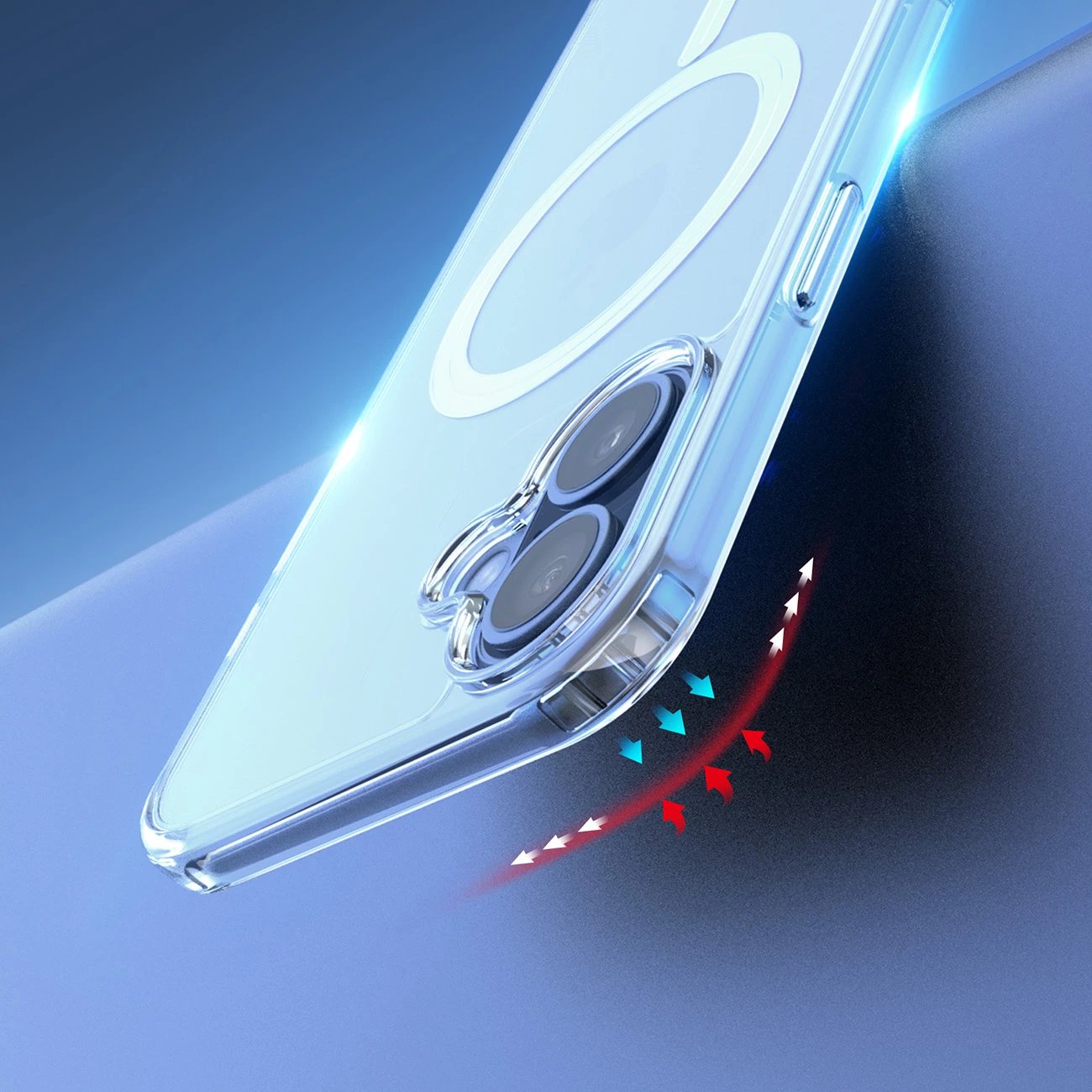 Mbështjellës Dux Ducis Clin Mag për iPhone 16, MagSafe, Transparent