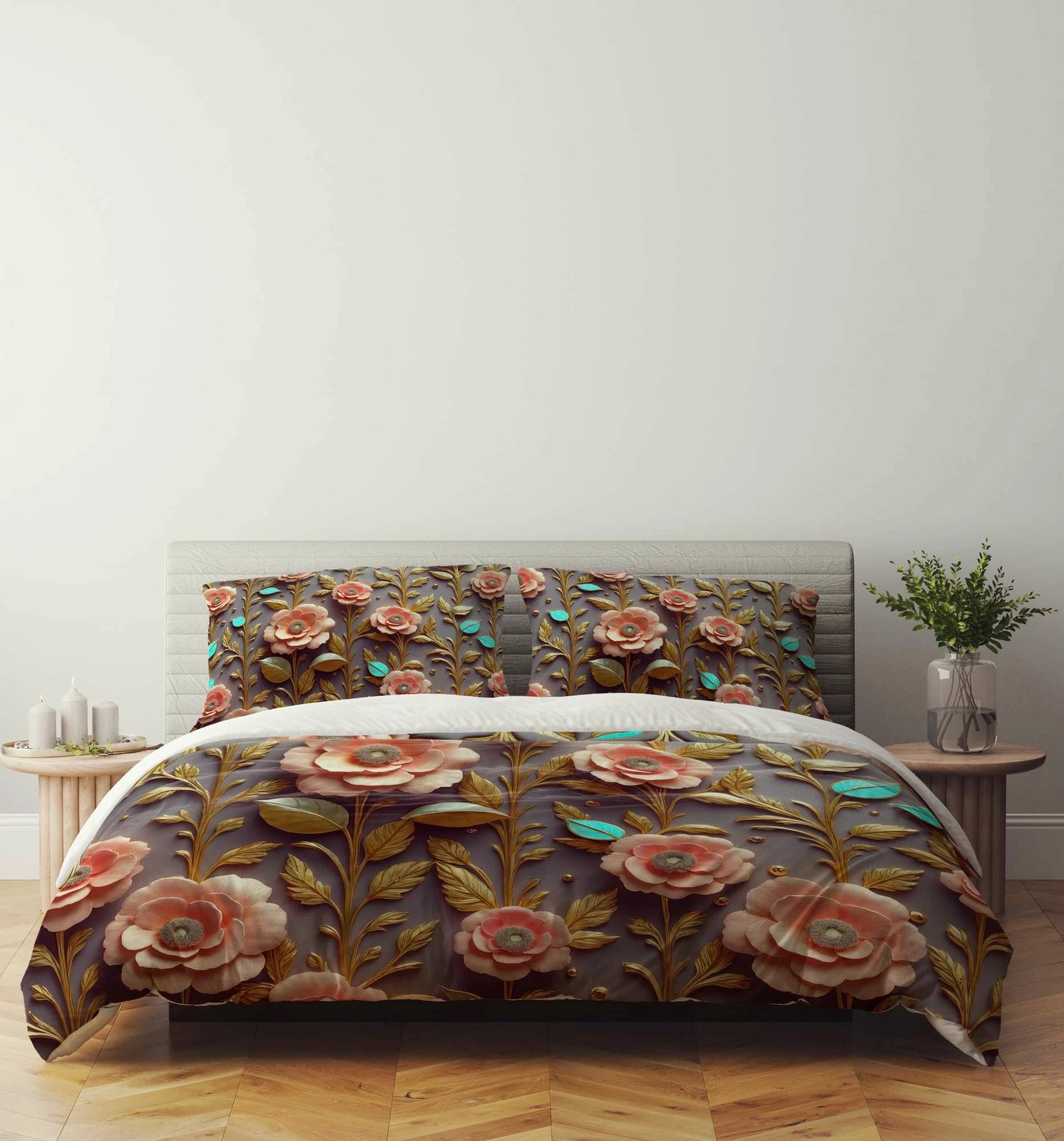 Set mbulesë për jorgan Super King, shumëngjyrësh, L'essentiel, FLW_DVT25-28 (3 pjesë)