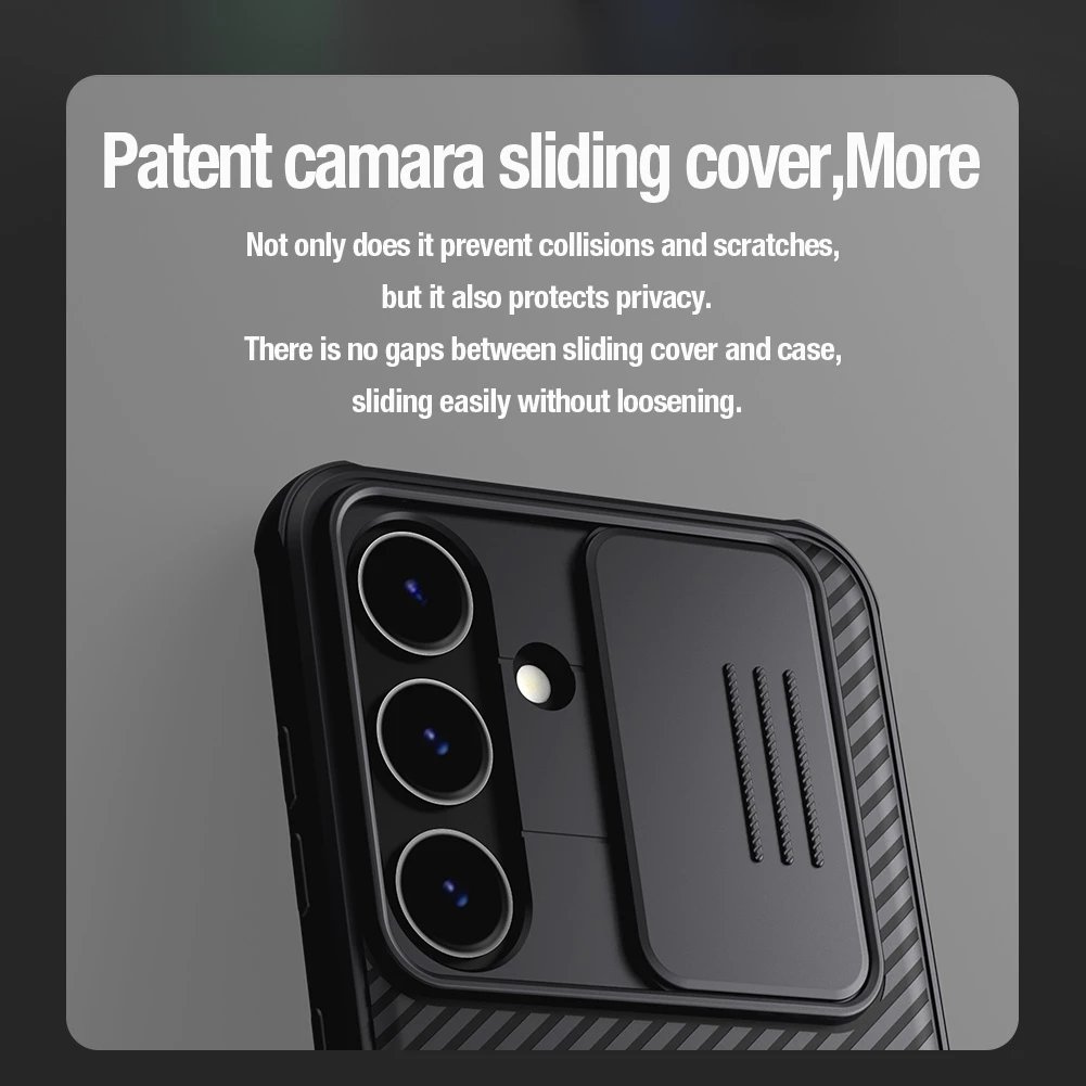 Mbështjellës Nillkin CamShield Pro për Samsung Galaxy S24+, i gjelbër