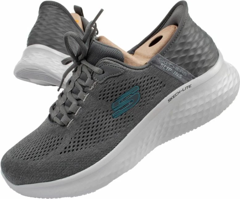 Atlete për meshkuj Skechers, gri/argjendtë