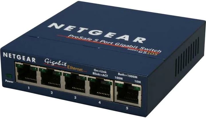 Switch, Netgear ProSafe GS105GE, 5 porta Gigabit 1Gbps