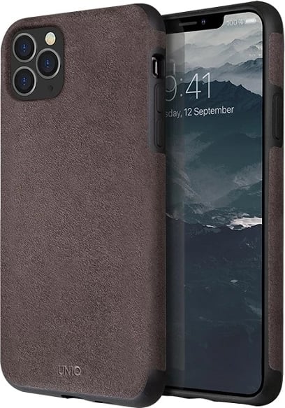 Mbështjellës UNIQ Sueve për iPhone 11 Pro Max, Gri e errët
