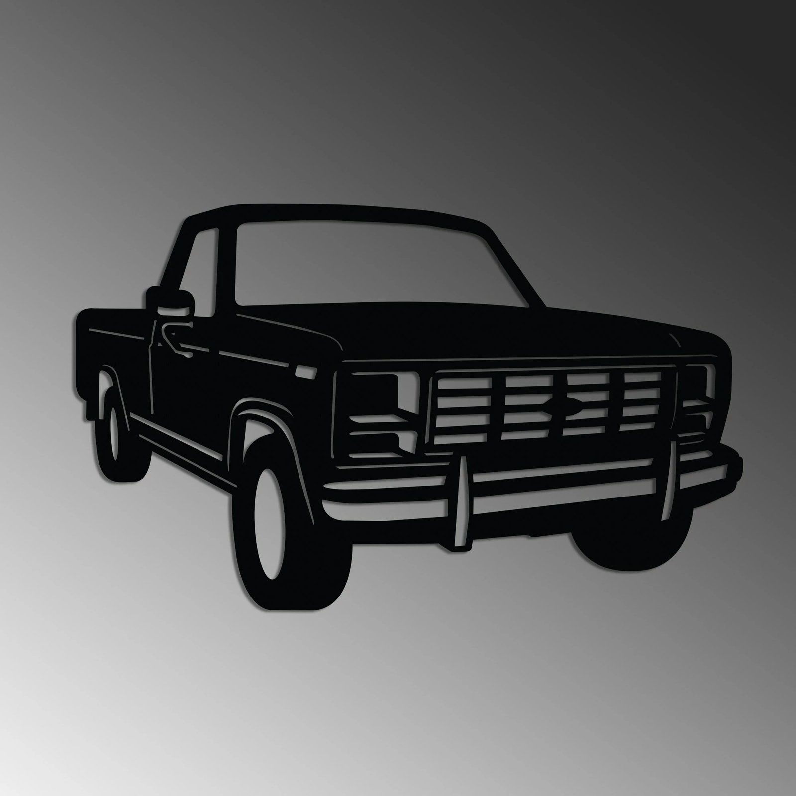 Aksesor dekorativ metalik për mur, Wallity, Ford F150 Pickup Truck 1980