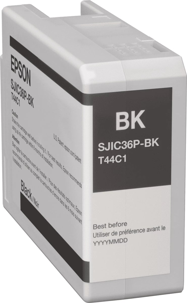 Bojë printeri, Epson, SJIC36PK / C13T44C140, 80 ml, e zezë