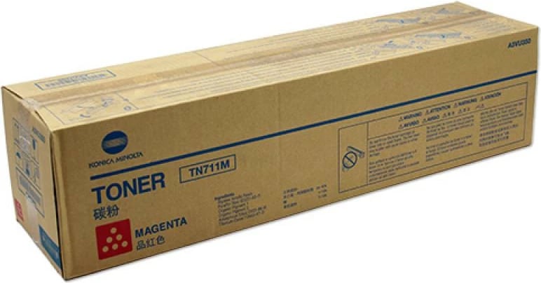 Toner, Konica Minolta, TN-711M (A3VU350), deri 24,000 faqe, magenta, 1 copë
