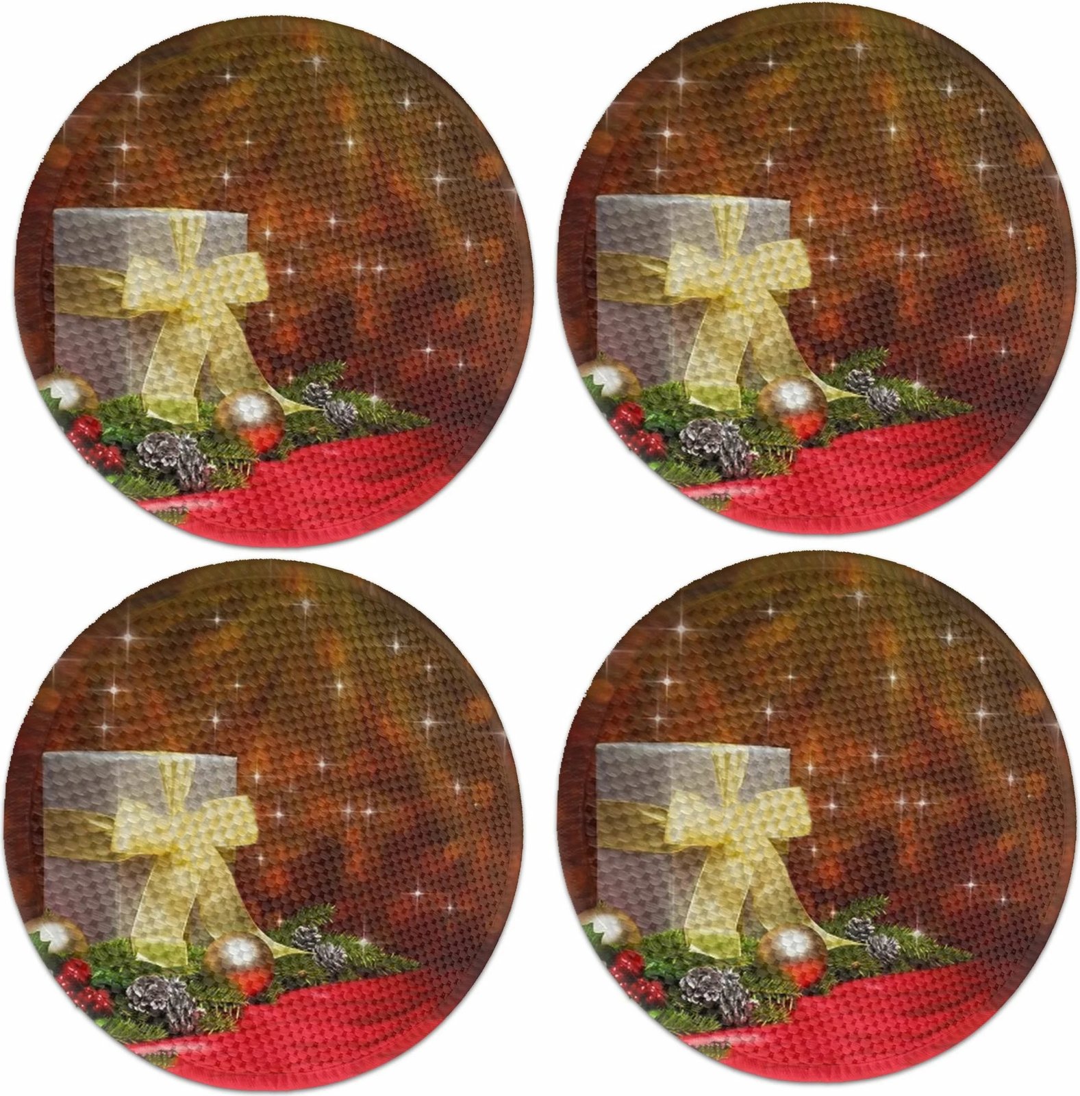 Set nënshtrues tavoline Hermia Concept, shumëngjyrësh, 37cm, 4 copë, 4270Supla