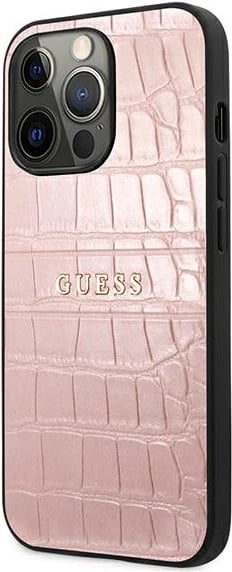 Mbështjellës Guess Croco Strap për iPhone 13 Pro / 13 6.1", Rozë Mbështjellës Guess Croco Strap për iPhone 13 Pro / 13 6.1", Rozë