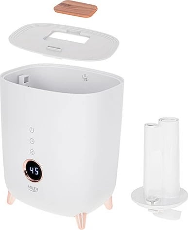 Humidifikues ajri Adler AD 7972, ultrasonik, LED, 4L, i bardhë