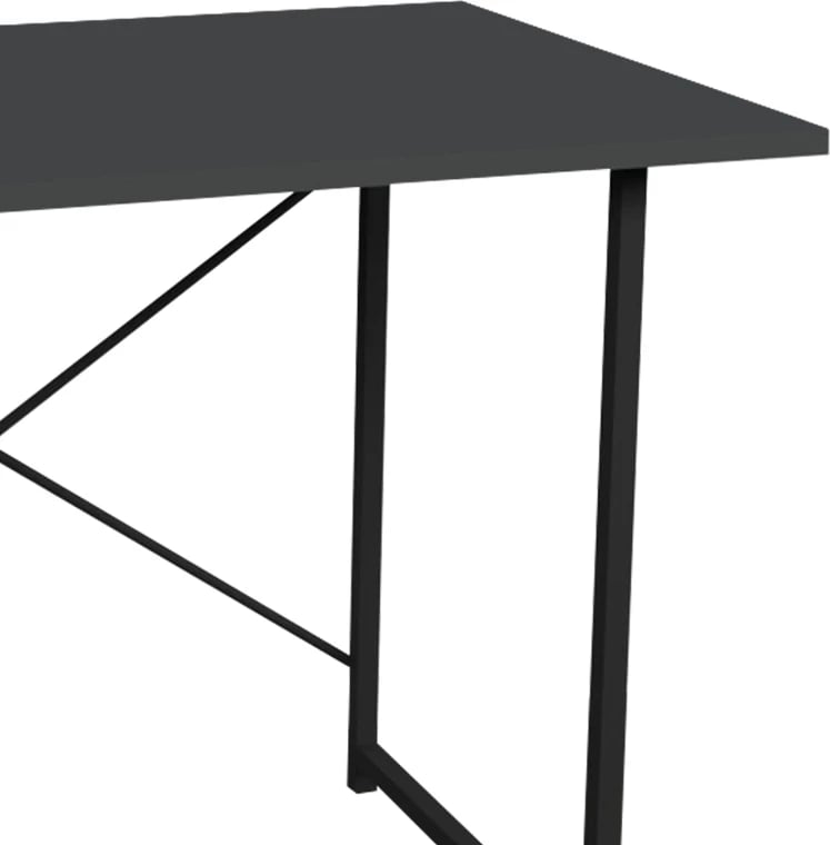 Tavolinë studimi Ustando, melaminë antracit, 90x60x72cm