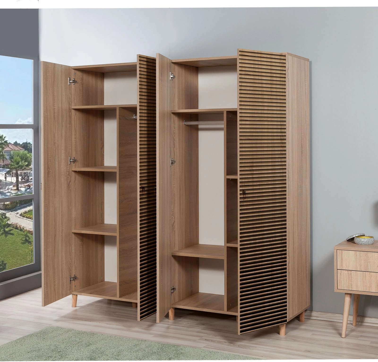 Dollap modern, ngjyrë lisi Sonoma, Skye Decor, 220