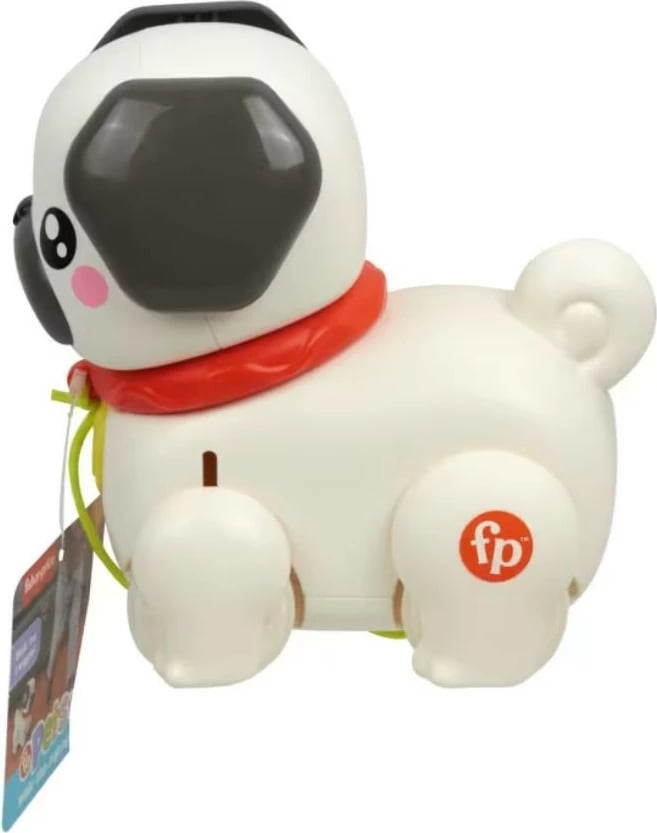 Figurinë tërheqëse Fisher Price Pets Spacerowy Mopsik HTW94, plastikë, kafe/krem