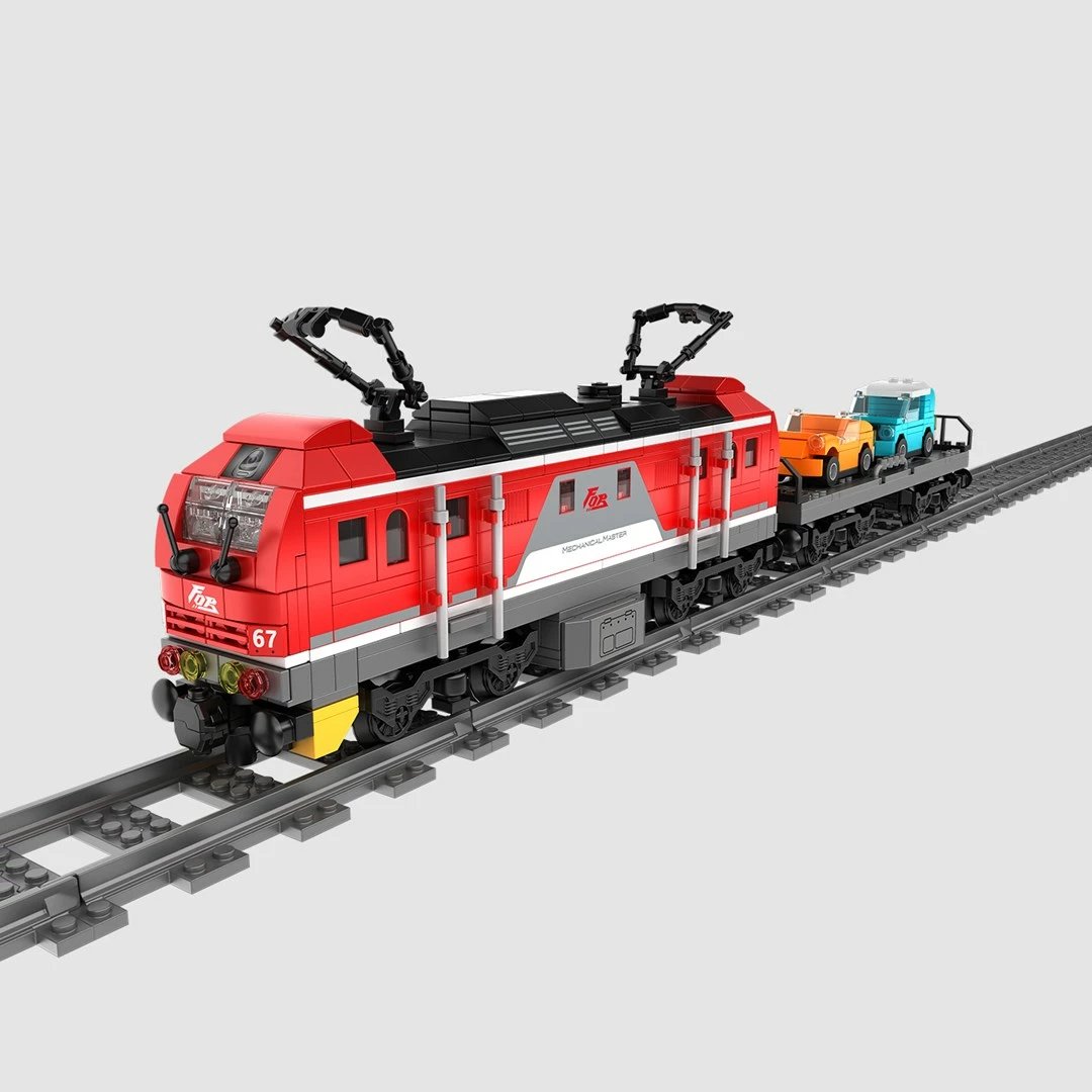 Set blloqe ndërtimi tren mallrash RC IM MASTER 8067, 617 pjesë, shumëngjyrësh