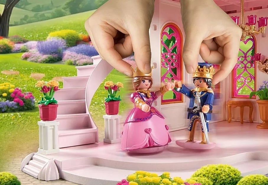 Set lodrash Playmobil Princess Magic Castle 71845 me figura mbretërore, 422 pjesë